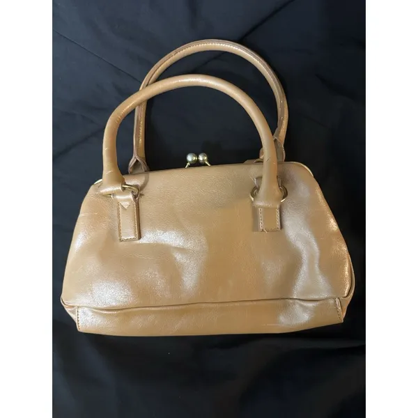 ALDO tan leather shoulder bag purse classic - Image 6
