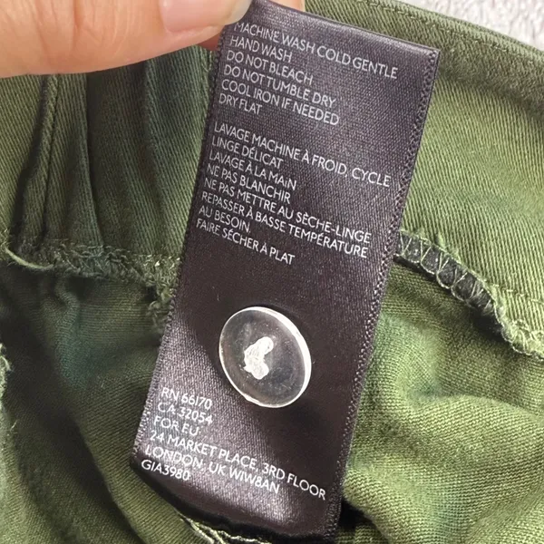 I.AM.GIA Olive Green‎ Joggers Pants Elastic Waist Casual Comfy Size L-flaw - Image 10
