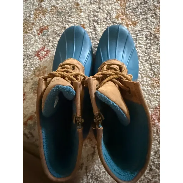 Sperry Top-Sider Saltwater Duck Boots Tan Leather Waterproof STS94923 Women 9 - Image 6