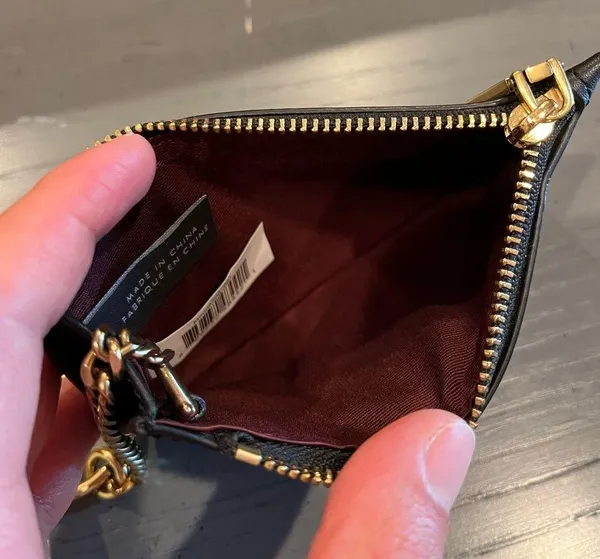 Marc Jacobs Black Coin Card Key Pouch Wallet - Image 12