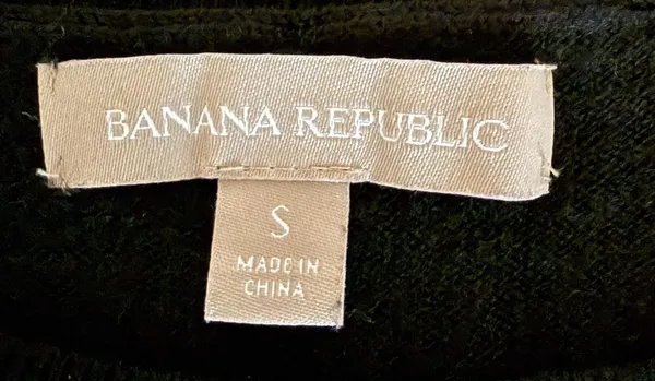 Banana Republic Black Side Zip Long Sleeve Sweater‎ Size S - Image 2