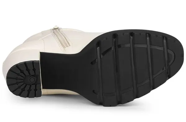 Allegra K Chunky Heel Combat Boots - Image 7