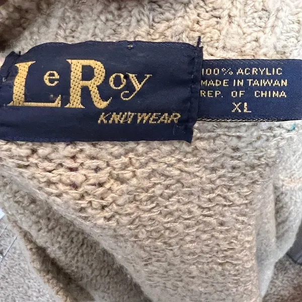 Vintage LeRoy‎ Cardigan Sweater - Image 5