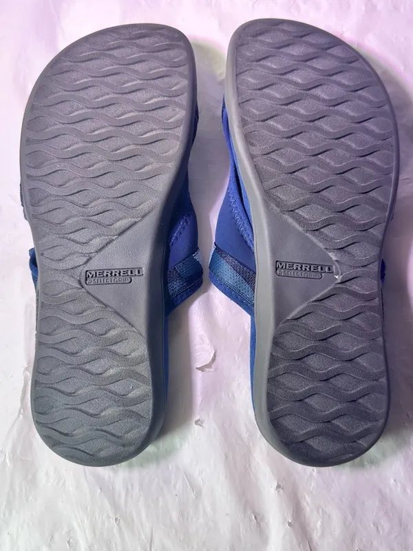 Merrell Men’s Navy and Gray Adjustable Slide Sandal - Image 10