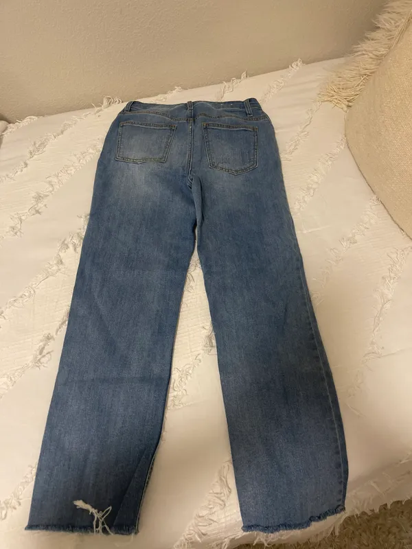 Francesca's Harper Heritage High Rise Straight Jeans - Image 2