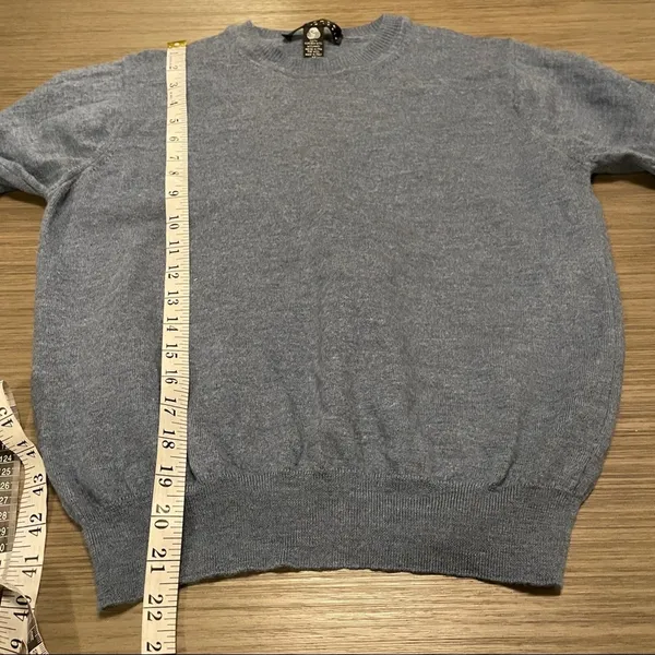 Fiesole‎ Gray Wool Long Sleeve Sweater Size M - Image 7