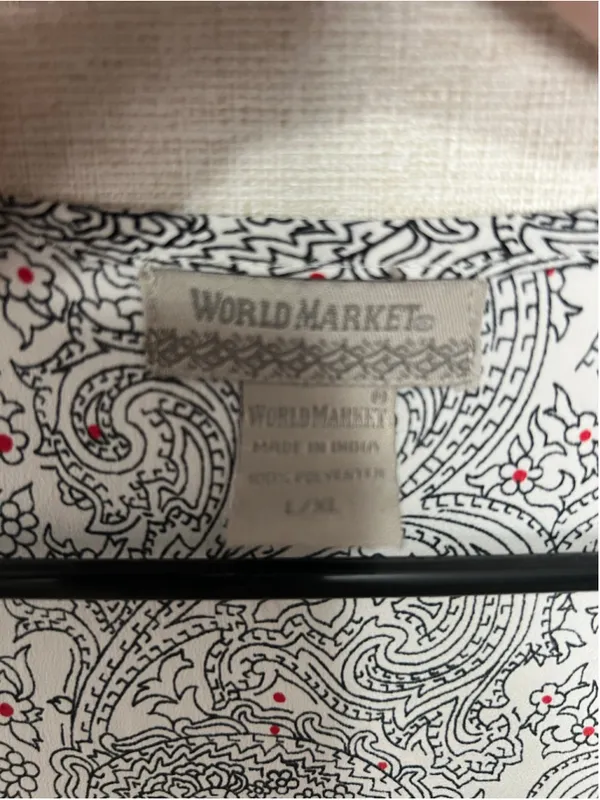World Market Paisley Floral Boho Tiered Maxi Sleeveless Dress With Ruffled Hem - Image 4