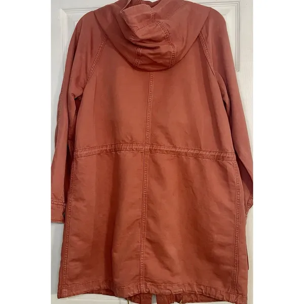 Ann Taylor burnt orange Jacket / Coat Women's size XS Knee Length Hood - Image 14