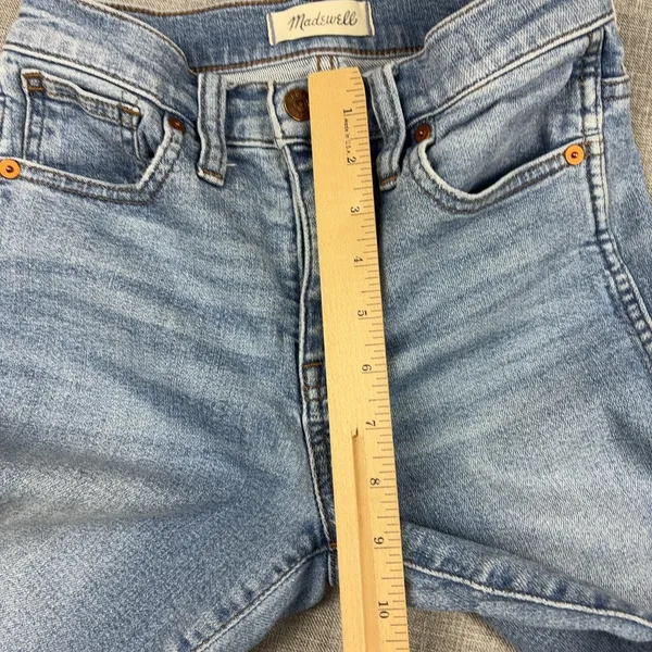 Madewell Jeans Womens 23P Stovepipe Blue Straight Slim Light Wash Denim 5-Pocket - Image 9