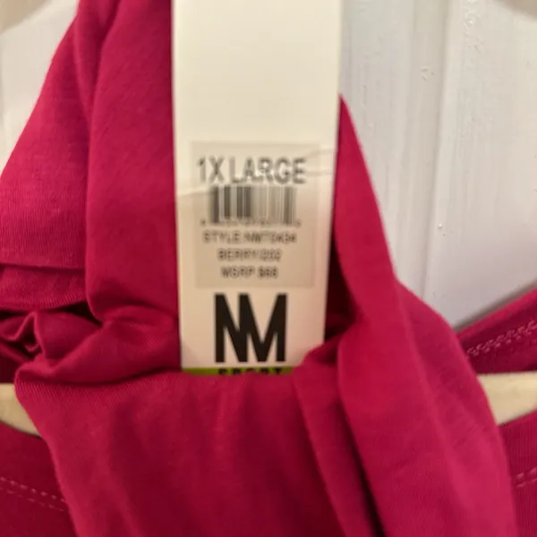 Nicole Miller Sport Fuchsia Long Sleeve Tee - Image 4