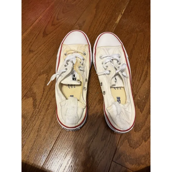 Converse Chuck Taylor All Star Shoreline Sneakers White Womens Size 8 Slip On - Image 3