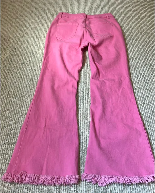 Boutique Pink Flare Jeans 8 - Image 2