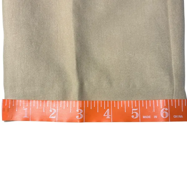 FT2 Tan 100% Silk Pleated Trousers High Rise Straight Leg Pants M - Image 8