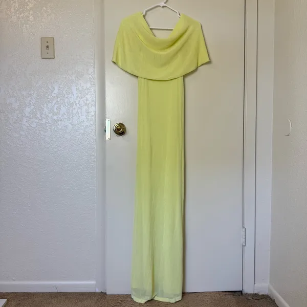 Zara Knit Maxi Dress Light Yellow Size M - Image 2
