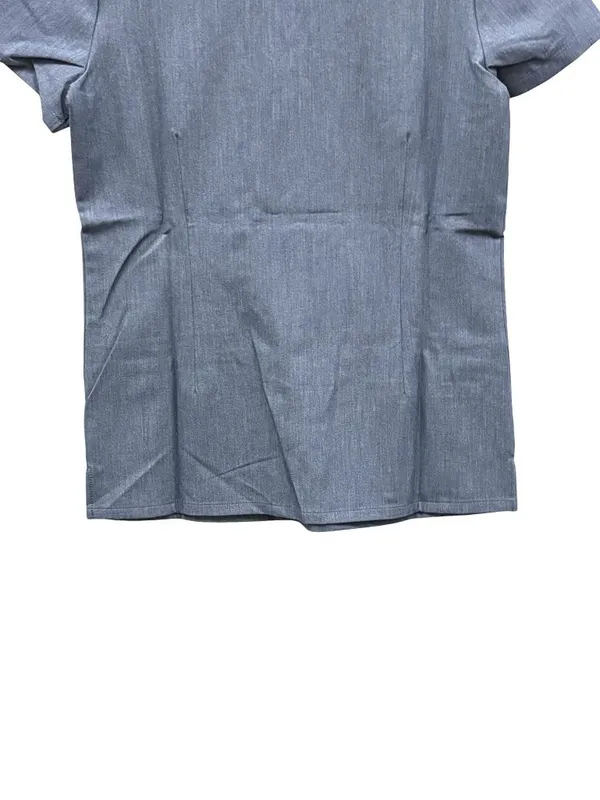 NEW Figs Casma Three Pocket Scrub Top in Heather Denim Size Small - Image 6