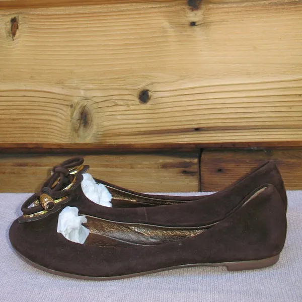Jeffrey Campbell Brown Suede Ballet Flats - Image 4
