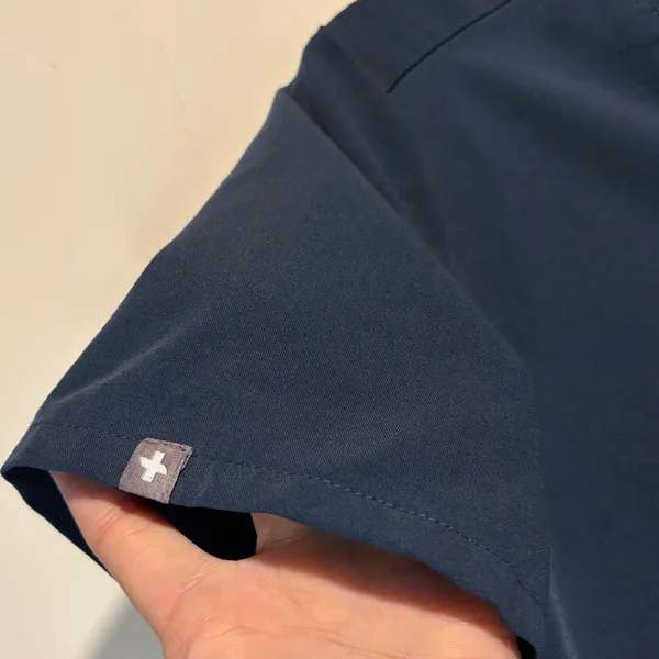 Figs- Navy/Seafoam Blue Scrub Top Technical Collection Work Hospital Medical- Size XS - Image 5
