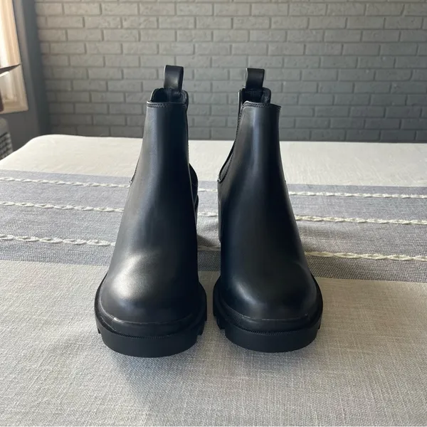 Steve Madden Hadlee Chelsea Boots Black Pull On Lug Size 10 - Image 8