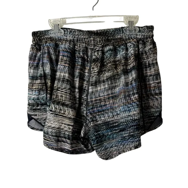 Lululemon Hotty Hot Short Long 4" Digital Oasis Grey Multi True Navy Size 10 - Image 5