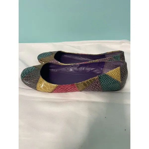 Steve Madden Feather Snakeskin Almond Toe Loafers‎ Flats Shoes Size 10 S-275 - Image 4