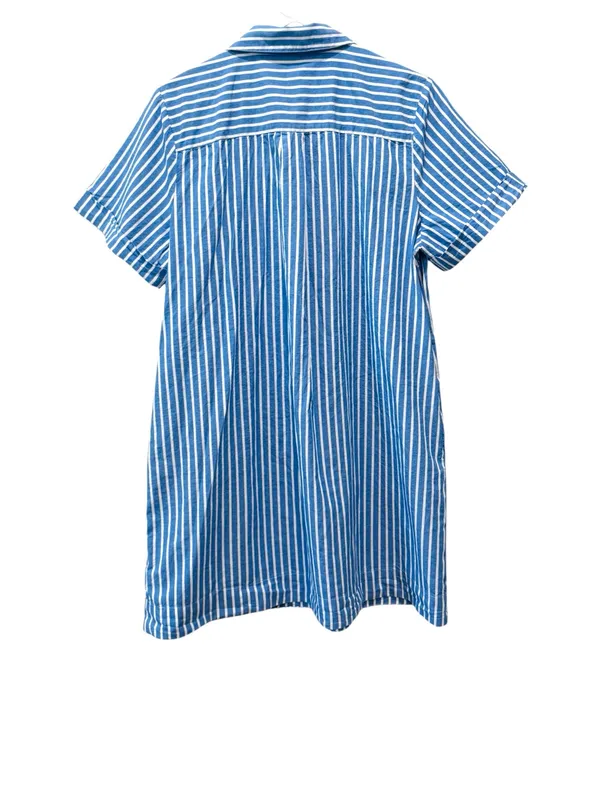 Striped Mini Shirt Dress Old Navy Blue - Image 5