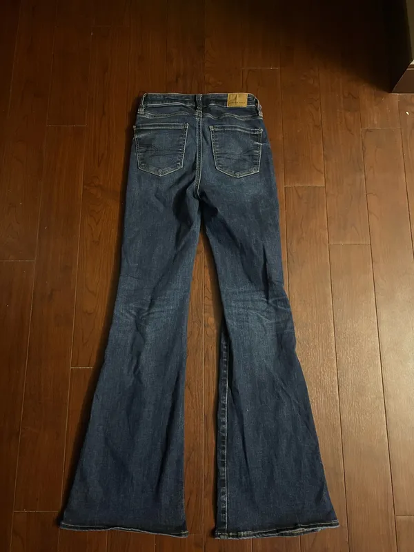 American Eagle Dark Wash Flare Jeans - Image 2