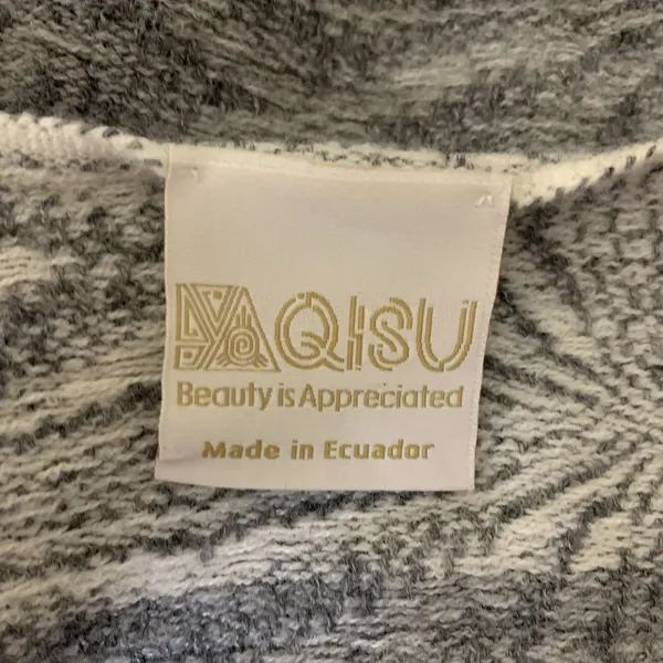 Qisu‎ Alpaca Acrylic Fringe Knit Scarf Cozy Neutral Wrap One Size - Image 4