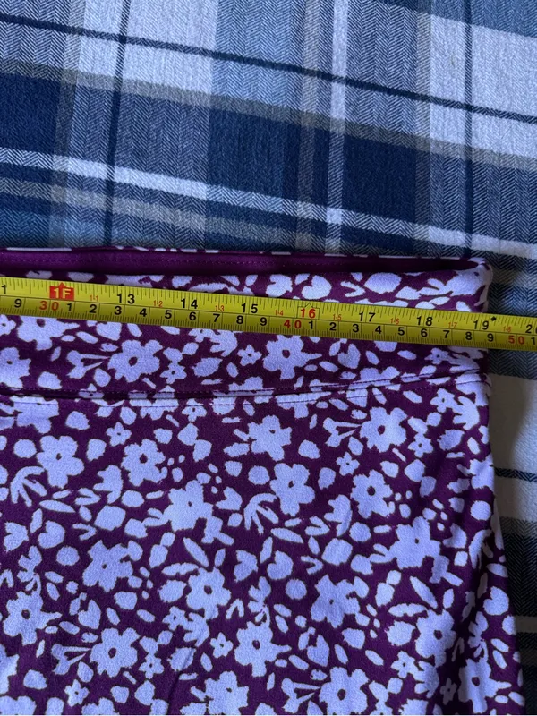 Tranquility by Colorado Clothing Burgundy Floral Mini Skirt - Image 4