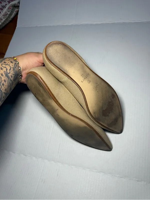 ROTHY'S Pointed Toe Flats in Camel - Image 5