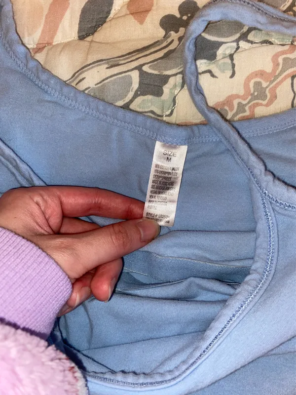 Y2K Blue Cami Tank Top Size M - Image 3