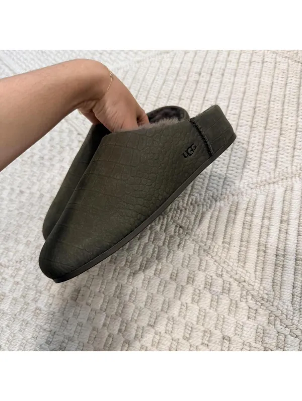 UGG Elea Embossed Slip-On Clogs in Dense Smoke - Image 6