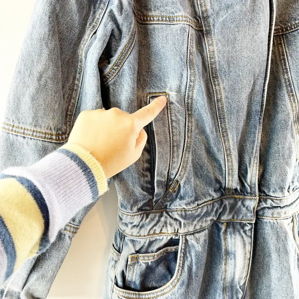 Ronny Kobo Eugene Long Sleeve Denim One Piece Jumpsuit Blue Medium - Image 6