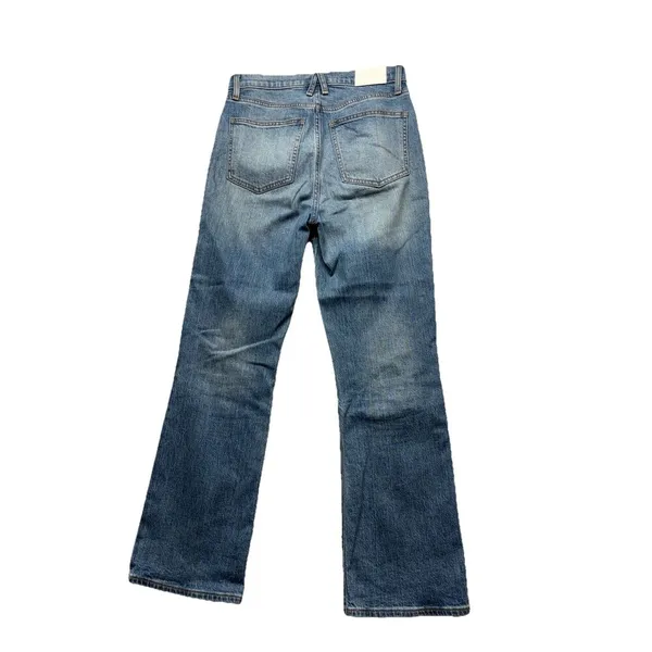 Pistola Ally High Rise Ankle Bootcut Jeans Womens 27 Distressed Blue Organic Cot - Image 4