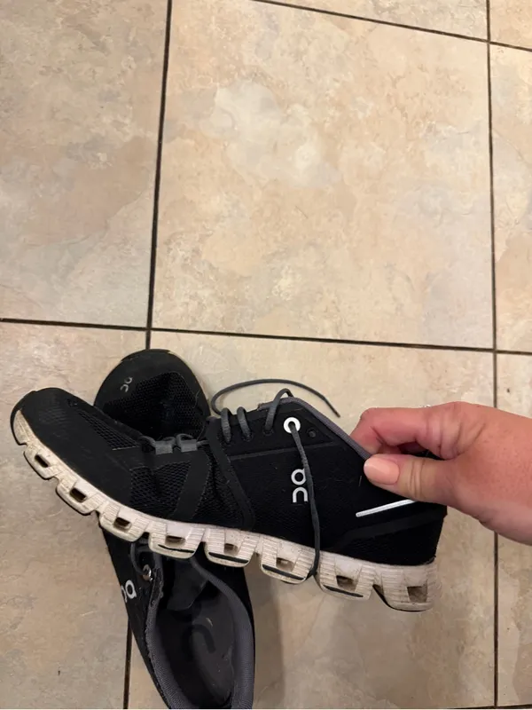 On Running Women's Athletic Sneakers in Black and Gray - Image 2