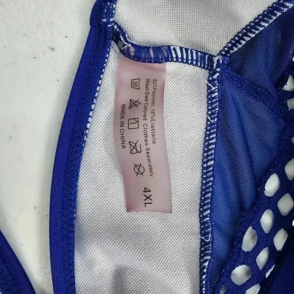 Blue Swimsuit Swimwear Bikini Bottom‎ Size 4XL - Image 4