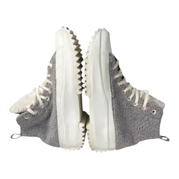 Converse Run Star Grey Hike Hi Platform M8/W9.5 172202C Sherpa Vapor Boot Shoes - Image 5