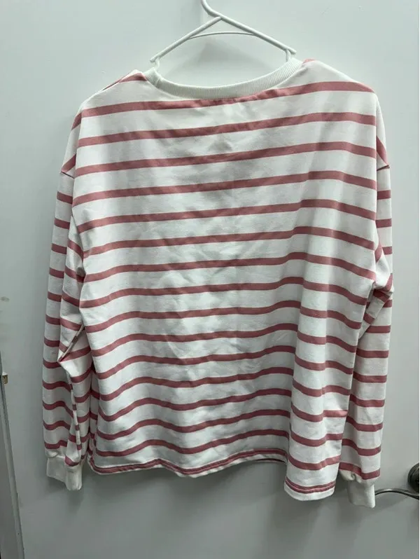 Women’s size medium, long sleeve top Pink - Image 6