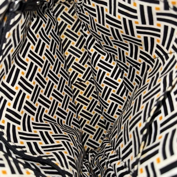 Vera Bradley Black Quilted Zippered Rectangular Bag / Commuter Tote /  Purse - Image 7