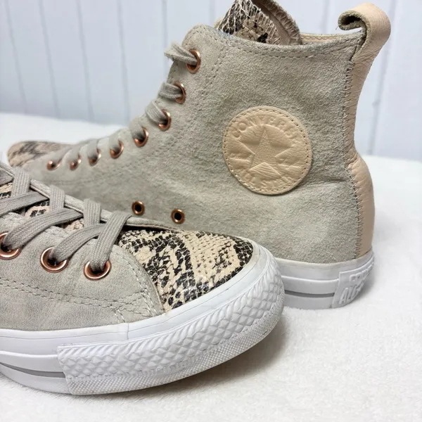 Converse Chuck Taylor All Star Loop Hi Top Papyrus Ivory Snake Size‎ 9 - Image 6