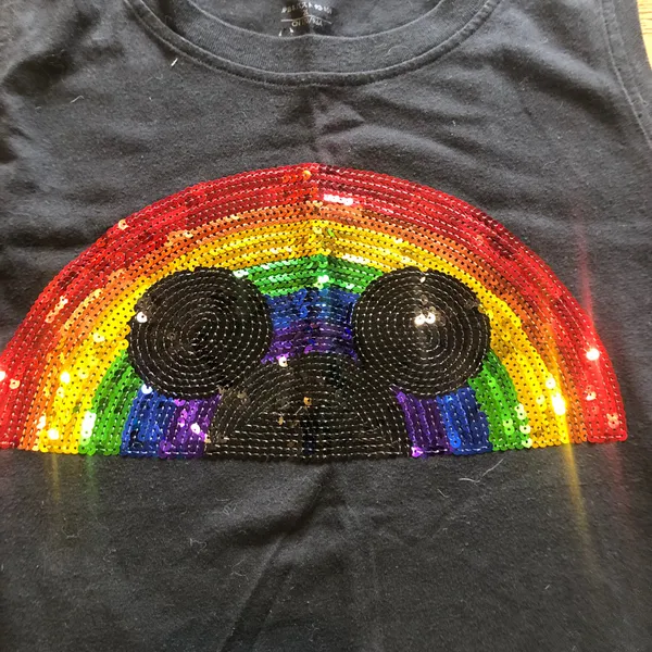 Disney Rainbow Tank  Sequin Rainbow Mouse Ears  Pride 2020 - Image 7
