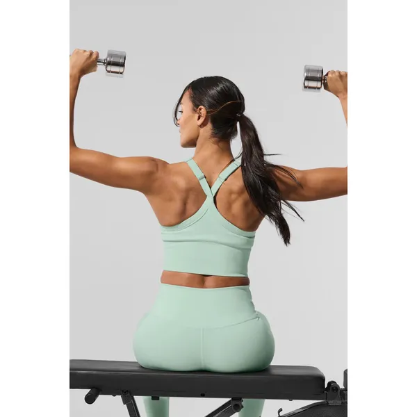 Alo Yoga Seamless Ribbed Favorite Bra Tank Spearmint XS - Image 5