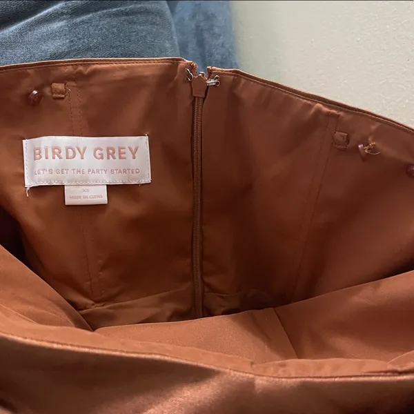 Birdy Grey Mia Dress shiny Satin Copper XS - Image 7