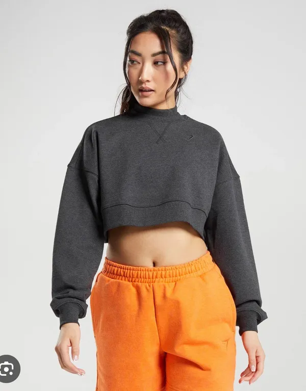 Gymshark Rest Day Sweater Crop - Image 6