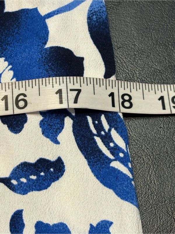 Loft NWT Blue and White Floral Maxi Dress - Women size 14 - Image 11