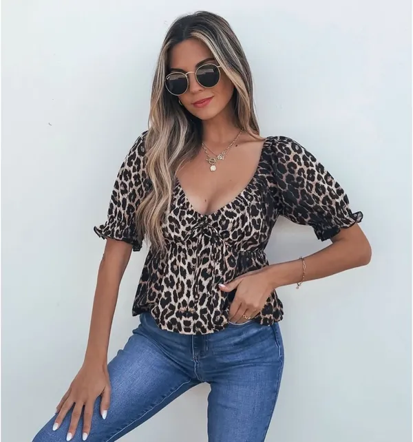 Magnolia by together animal print babydoll top - Image 3