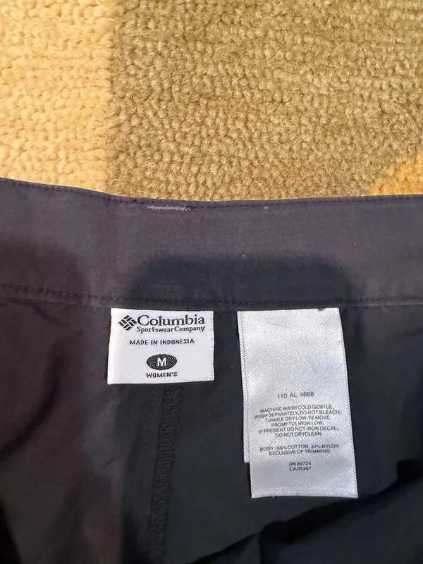 Columbia Sportswear Company Black Drawstring Athletic Skort Built in Shorts M - Image 2