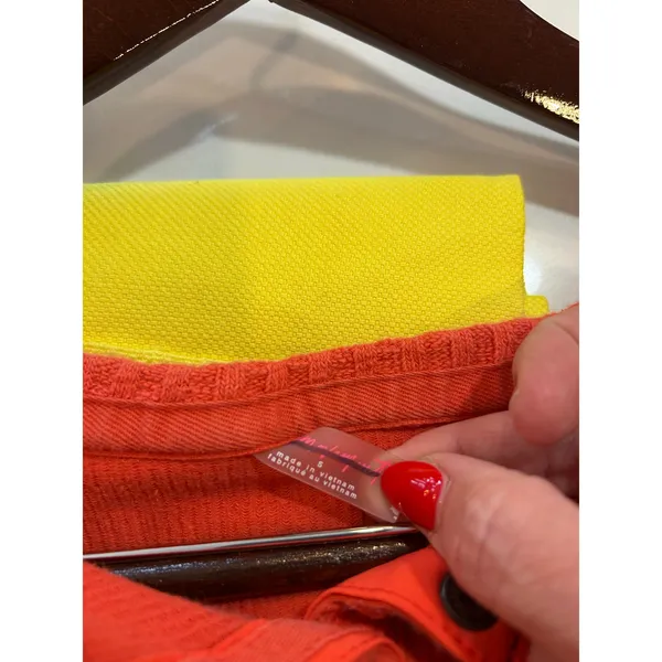 EUC Free People Movement Cropped Top Small Orange Red - Image 2