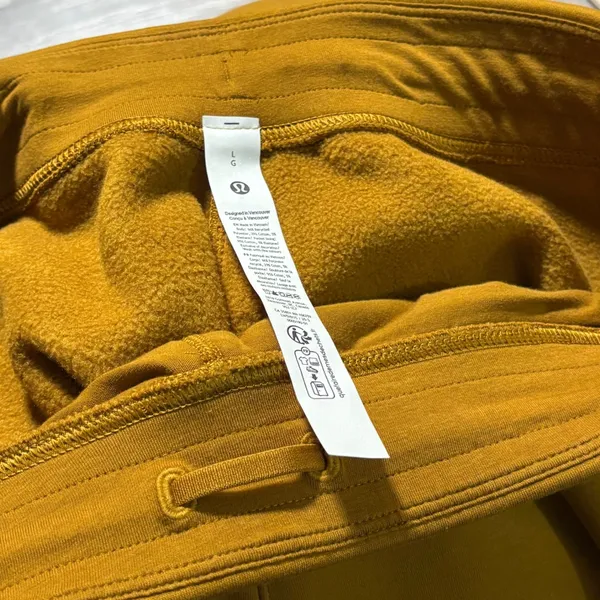Lululemon Big Cozy Oversized Wide-Leg Pant Regular Melt Mustard Yellow‎ L - Image 10