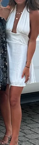 White Silk Dress - Image 2