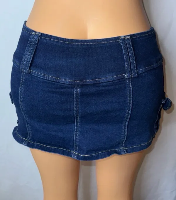 Denim mini skirt Blue - Image 4